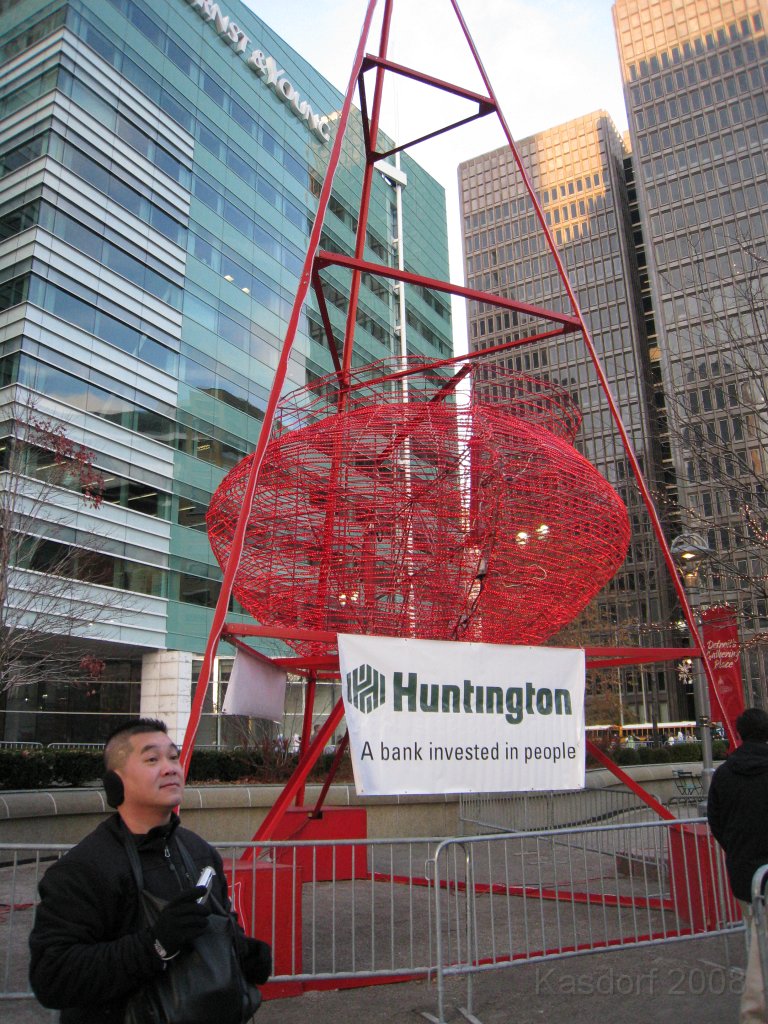 Detroit Turkey Trot 2008 10K 0295.jpg - The Detroit Turkey Trot 10K 2008, the 26th. running. Downtown Detroit Michigan. A balmy 22 degrees that morning. Race time of 58:24 for the 6.23 miles.